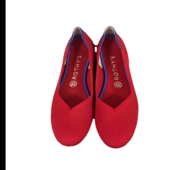Rothy's Red Flats Vibrant Comfortable Loafers